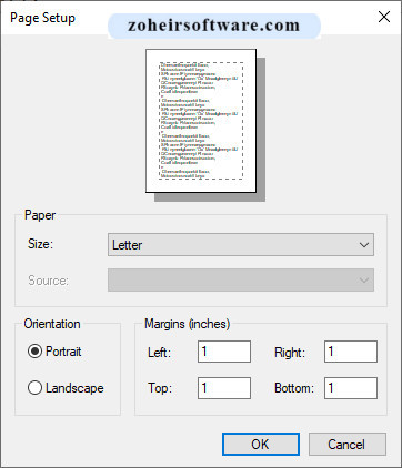مثال کاربردی از استفاده PageSetupDialog