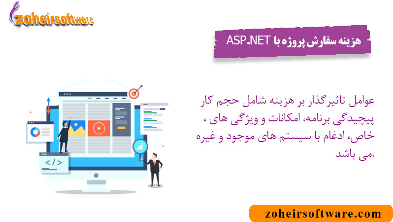 هزینه سفارش پروژه های ASP.NET