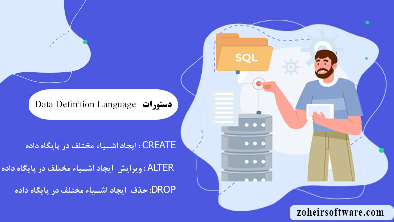 دستورات تعریف داده| دستور  CREATE در SQL  | Data Definition Language (DDL)
