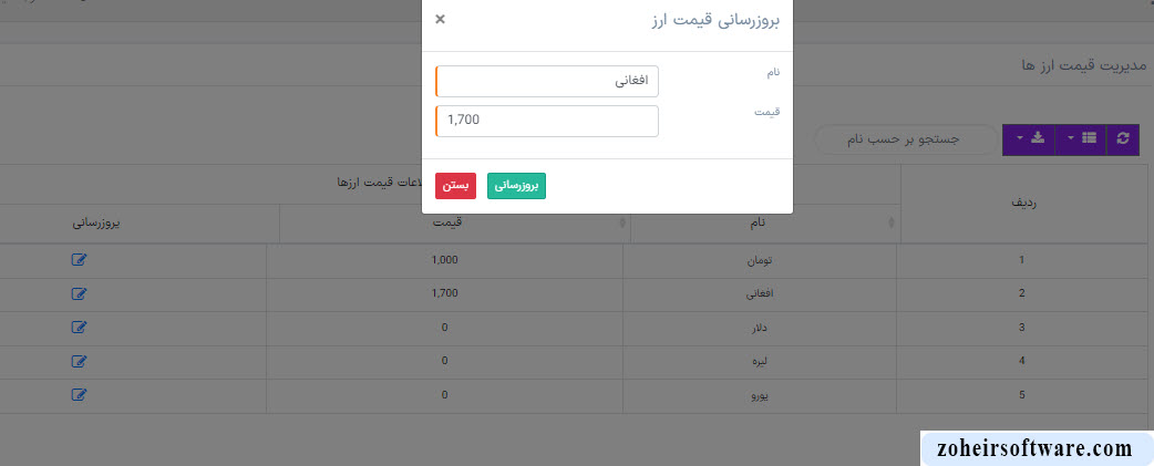 اهمیت قیمت ارز در نرم افزار صرافی اهمیت قیمت ارز در نرم افزار صرافی