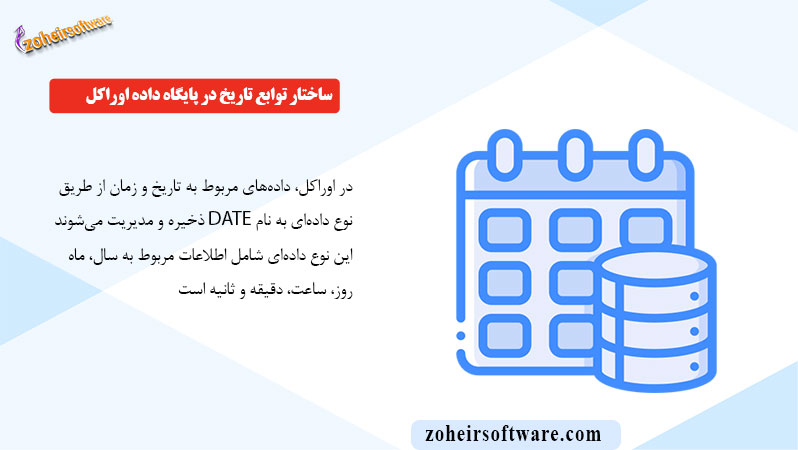 ساختار توابع تاریخ در پایگاه داده اوراکل