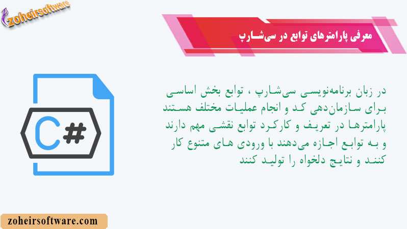 معرفی پارامترهای توابع در سی‌شارپ