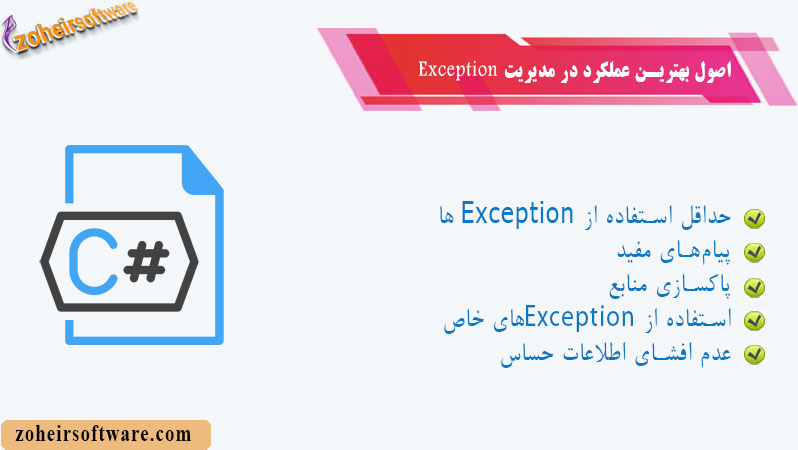 اصول بهترین عملکرد در مدیریت Exception اصول بهترین عملکرد در مدیریت Exception