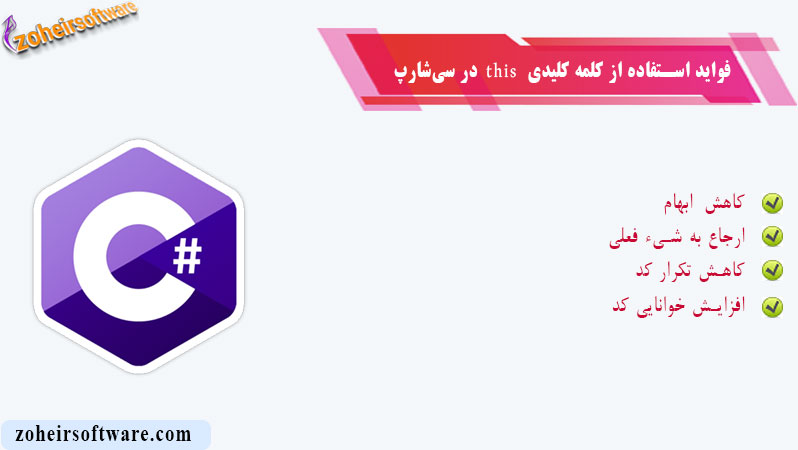 فواید استفاده از کلمه کلیدی this فواید استفاده از کلمه کلیدی this