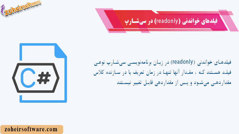 فیلدهای خواندنی (readonly) در سیشارپ فیلدهای خواندنی (readonly) در سیشارپ