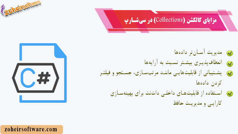 مزایای کالکشن (Collections) در سیشارپ مزایای کالکشن (Collections) در سیشارپ