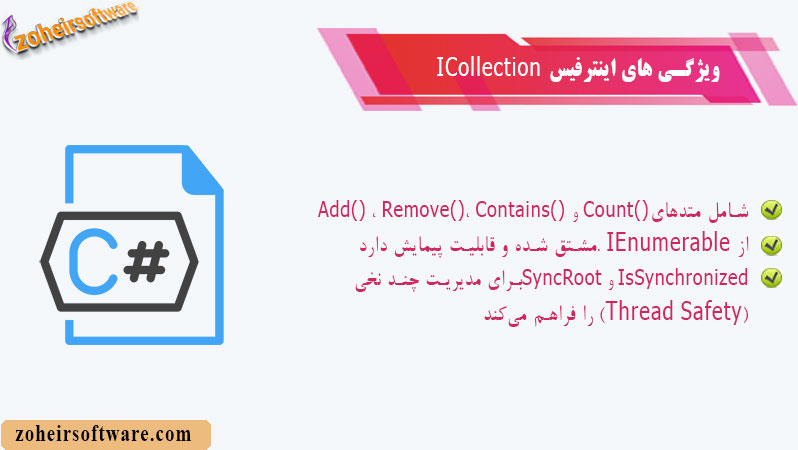 ویژگی های اینترفیس ICollection