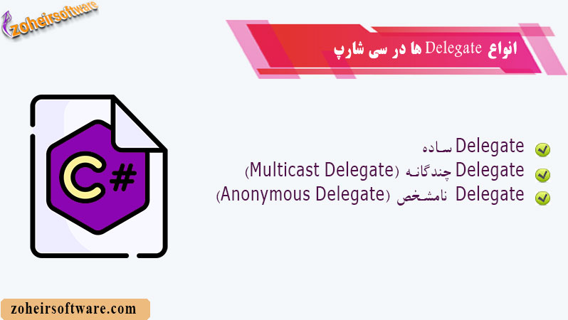 انواع Delegate در سی شارپ انواع Delegate در سی شارپ