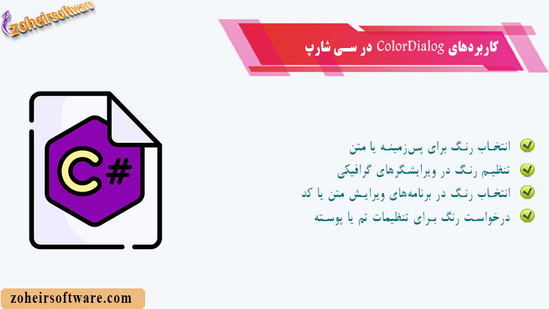 کاربردهای ColorDialog در سی شارپ