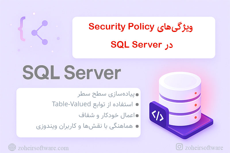 ویژگی‌های Security Policy در SQL Server  