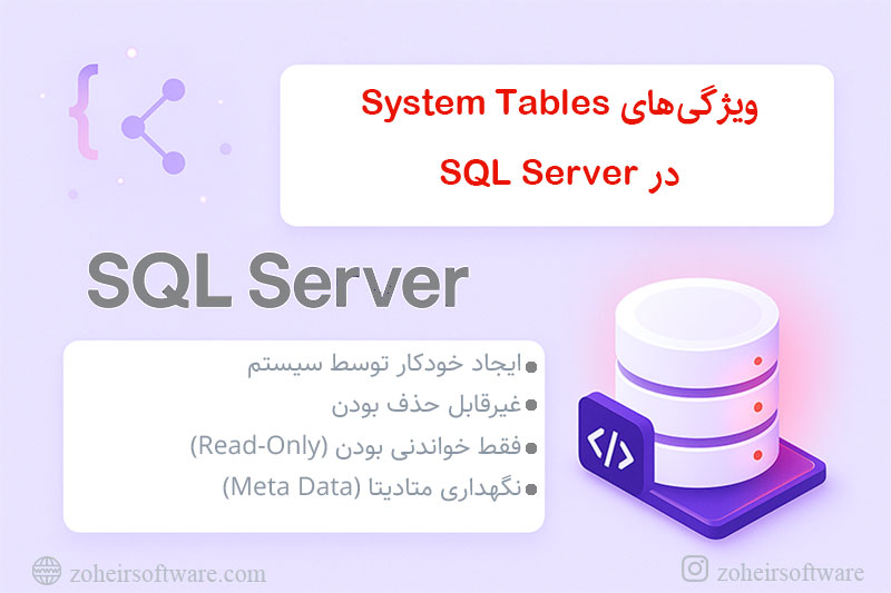 ویژگی‌های System Tables در SQL Server