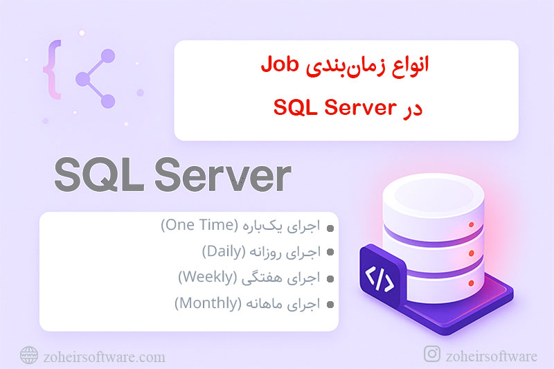 زمان&zwnj;بندی Job در SQL Server