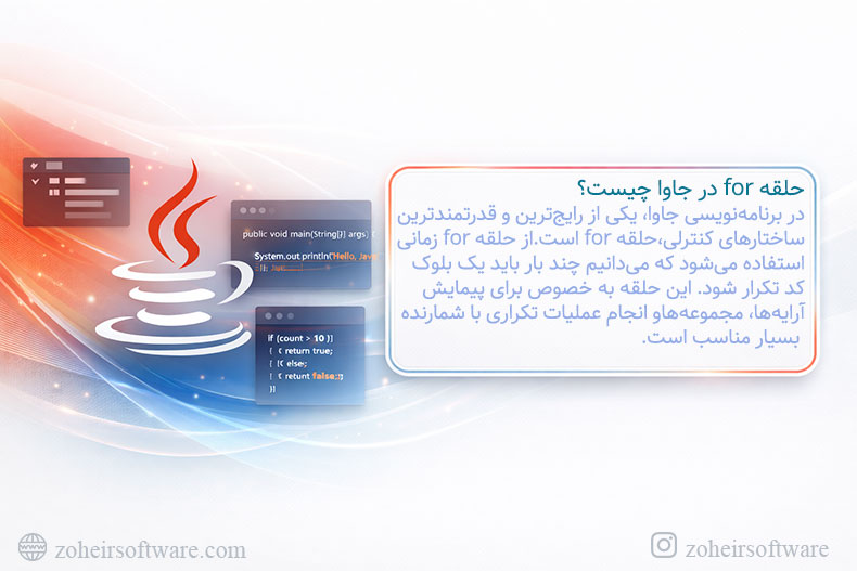 حلقه for در جاوا چیست؟ حلقه for در جاوا چیست؟