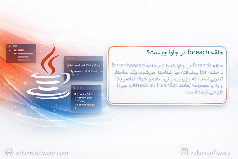حلقه foreach در جاوا چیست؟ حلقه foreach در جاوا چیست؟