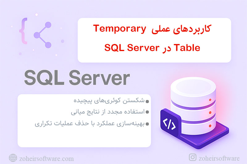 کاربردهای عملی Temporary Table در SQL Server کاربردهای عملی Temporary Table در SQL Server