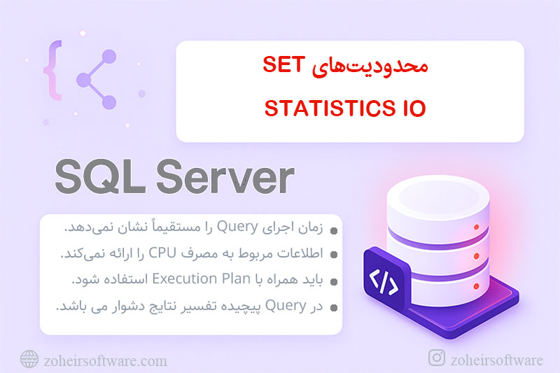 محدودیتهای SET STATISTICS IO محدودیتهای SET STATISTICS IO