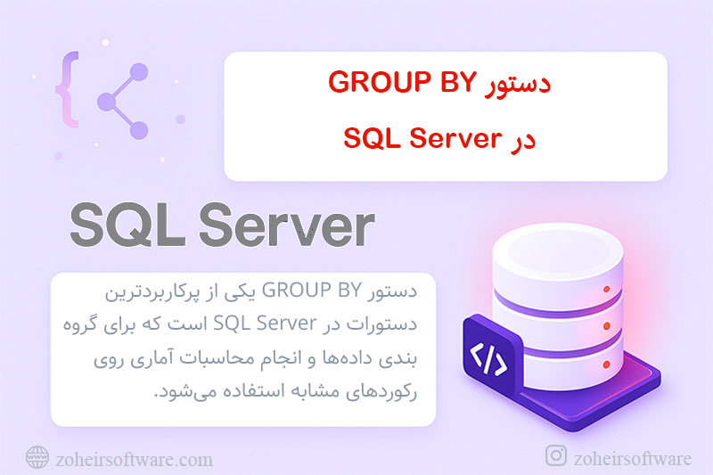 دستور GROUP BY در SQL Server دستور GROUP BY در SQL Server
