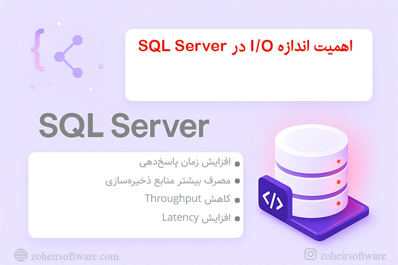 اهمیت اندازه I/O در SQL Server