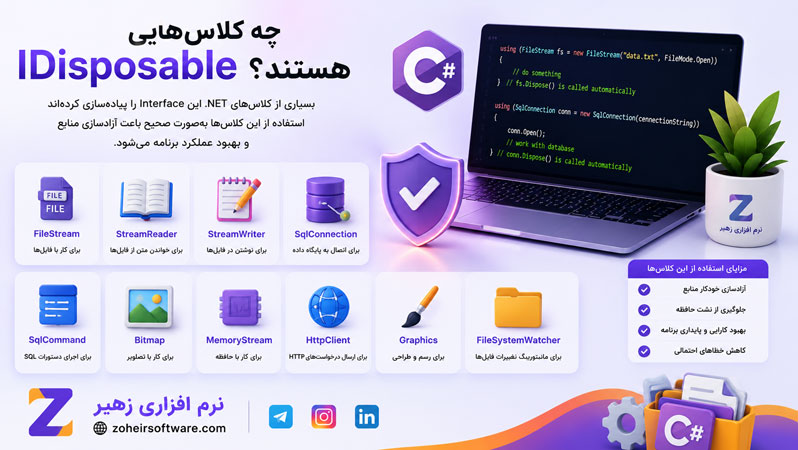 چه کلاسهایی IDisposable هستند؟ چه کلاسهایی IDisposable هستند؟
