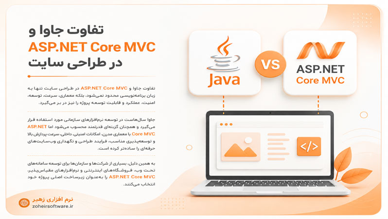 تفاوت جاوا و ASP.NET Core MVC در طراحی سایت تفاوت جاوا و ASP.NET Core MVC در طراحی سایت