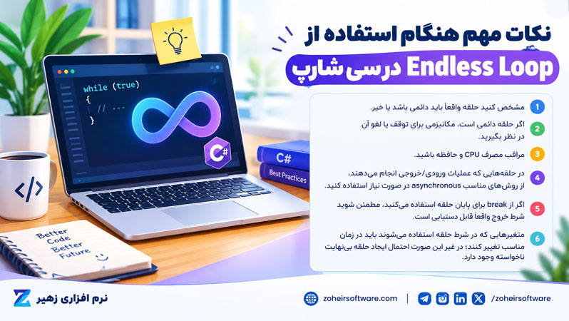 نکات مهم هنگام استفاده از Endless Loop نکات مهم هنگام استفاده از Endless Loop