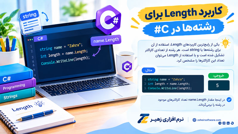 کاربرد Length برای رشتهها در #C کاربرد Length برای رشتهها در #C