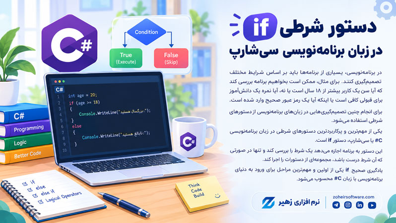 دستور شرطی if در زبان برنامهنویسی سیشارپ دستور شرطی if در زبان برنامهنویسی سیشارپ