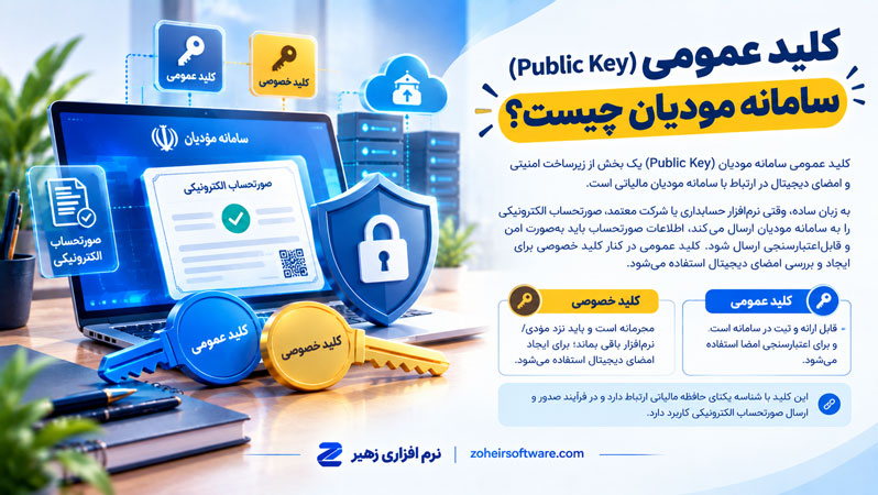 کلید عمومی (Public Key) سامانه مودیان چیست؟