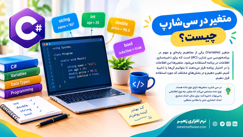 متغیر در سی شارپ چیست؟ متغیر در سی شارپ چیست؟