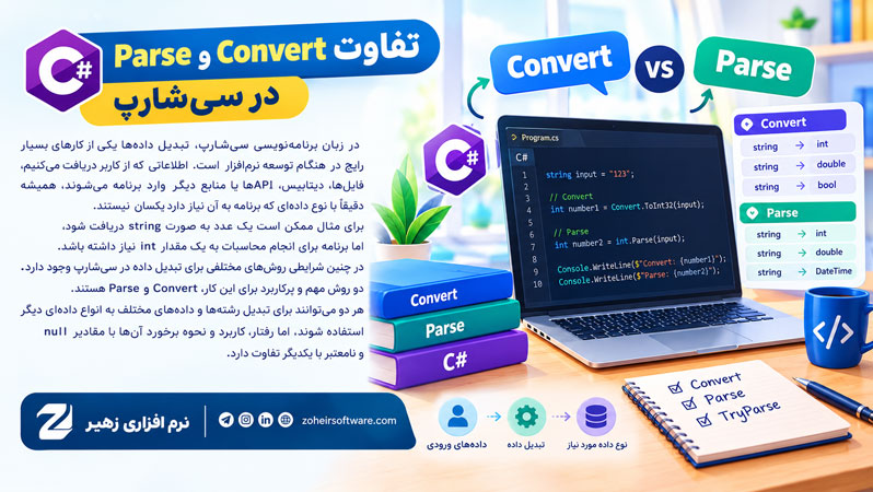 تفاوت Convert و Parse در سی&zwnj;شارپ
