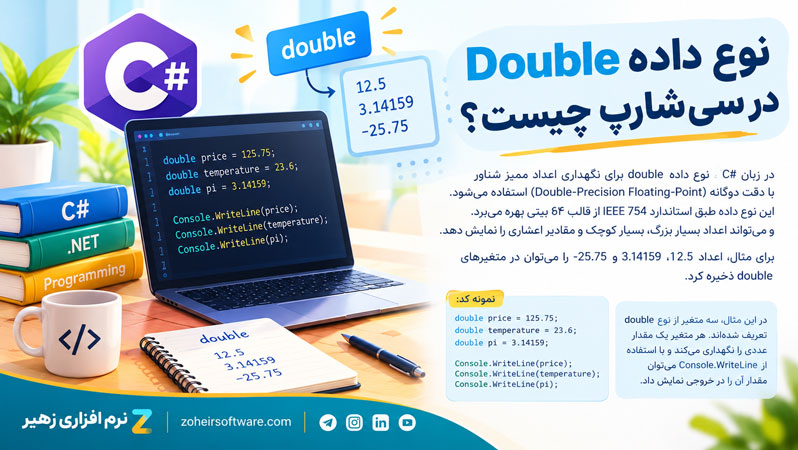 نوع داده Double در سی شارپ (#C)
