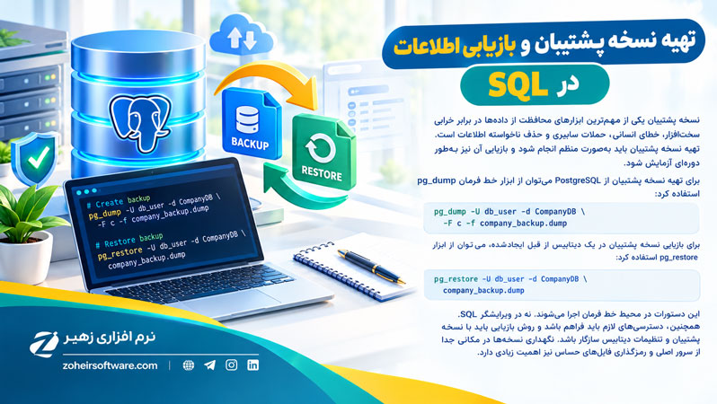 تهیه نسخه پشتیبان و بازیابی اطلاعات در SQL تهیه نسخه پشتیبان و بازیابی اطلاعات در SQL