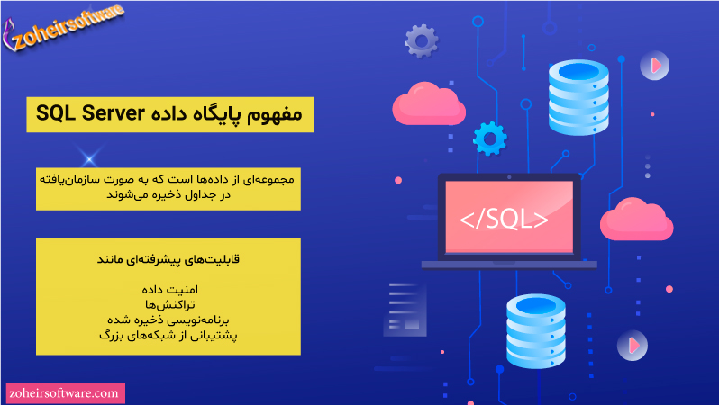 مفهوم پایگاه داده SQL Server | پایگاه داده رابطه ای |پایگاه داده SQL Server